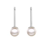 Fashion Geometric Stainless Steel Plating Artificial Pearls Ear Studs 1 Pair main image 2