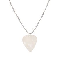 Simple Style Heart Shape Arylic Alloy Women's Pendant Necklace 1 Piece sku image 1