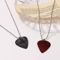 Simple Style Heart Shape Arylic Alloy Women's Pendant Necklace 1 Piece main image 2