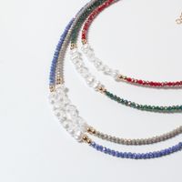 Elegant Irregular Imitation Pearl Glass Beaded Women's Necklace 1 Piece main image 4