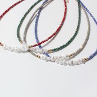 Elegant Irregular Imitation Pearl Glass Beaded Women's Necklace 1 Piece main image 5