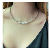 Elegant Irregular Imitation Pearl Glass Beaded Women's Necklace 1 Piece main image 1