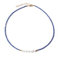 Elegant Irregular Imitation Pearl Glass Beaded Women's Necklace 1 Piece sku image 2
