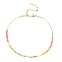 Simple Miyuki Rice Beads Rainbow Hand-woven Tassel Beaded Bracelets sku image 9