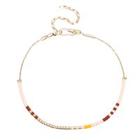 Simple Miyuki Rice Beads Rainbow Hand-woven Tassel Beaded Bracelets sku image 8