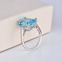 Fashion Geometric Copper Diamond Artificial Gemstones Rings main image 3