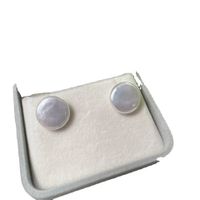 Style Simple Argent Sterling Perles Incrustées Perle Boucles D'oreilles main image 5