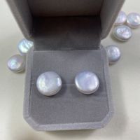 Style Simple Argent Sterling Perles Incrustées Perle Boucles D'oreilles main image 2