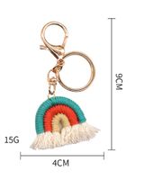 Fashion Rainbow Metal Tassel Bag Pendant Keychain sku image 7