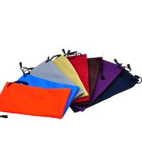 Simple Solid Color Thickened Microfiber Waterproof Glasses Bag 1 Piece main image 3