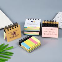 Simple Portable Mini Coil Sticky Notes Notepad Combination 1pcs sku image 1