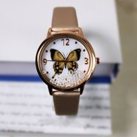 Casual Butterfly Buckle Quartz Women's Watches sku image 7