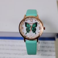 Casual Butterfly Buckle Quartz Women's Watches sku image 5