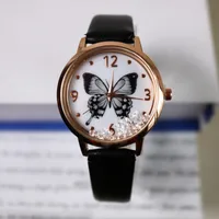 Casual Butterfly Buckle Quartz Women's Watches sku image 6