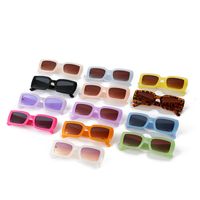 Mode Geometrisch Leopard Ac Quadrat Vollbild Sonnenbrille Der Frauen main image 6