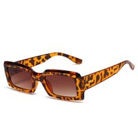 Fashion Geometric Leopard Ac Square Full Frame Women's Sunglasses sku image 2