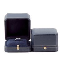 Fashion Solid Color Pu Leather Jewelry Boxes main image 3
