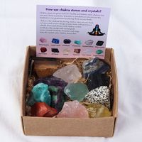 Mode Geometrische Natürlichen Kristall Stein Geschenk Box Set sku image 1