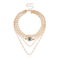 Fashion Devil's Eye Alloy Plating Women's Layered Necklaces 1 Piece main image 2