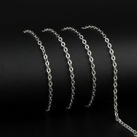 Retro Round Titanium Steel Plating Men's Necklace sku image 1