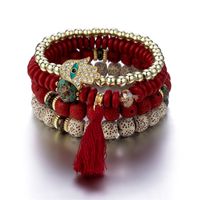 Ethnischer Stil Quaste Perlen Großhandel Armbänder sku image 9