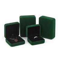 Fashion Solid Color Flannel Jewelry Boxes main image 1