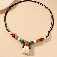 Ethnic Style Colorful Ceramics Stoving Varnish Women's Necklace 1 Piece main image 4