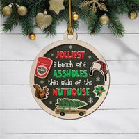 Christmas Fashion Letter Wood Party Hanging Ornaments 1 Piece main image 4