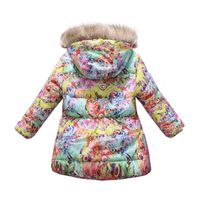 Fashion Animal Flower Patchwork Polyester Girls Outerwear main image 2