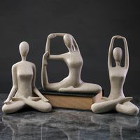 Abstract Yoga Sports Figure Decoration Resin Home Soft Decoration main image 5