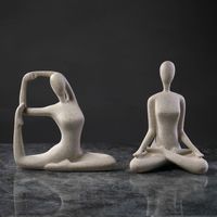 Abstract Yoga Sports Figure Decoration Resin Home Soft Decoration main image 3