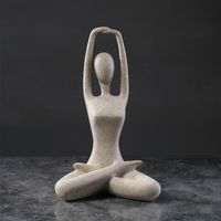 Abstract Yoga Sports Figure Decoration Resin Home Soft Decoration main image 2