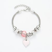 Fashion Heart Shape Alloy Plating Women's Bracelets main image 7