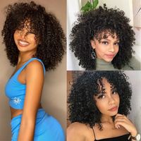 Women's Fashion Casual Chemical Fiber Long Bangs Short Curly Hair Wigs sku image 4