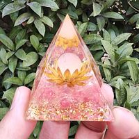 5cm Cristal Pyramide Motif Géométrique Résine Décoration De La Maison Artisanat sku image 1