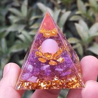5cm Cristal Pyramide Motif Géométrique Résine Décoration De La Maison Artisanat sku image 10