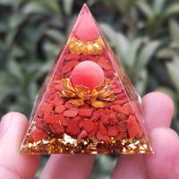 5cm Cristal Pyramide Motif Géométrique Résine Décoration De La Maison Artisanat main image 3