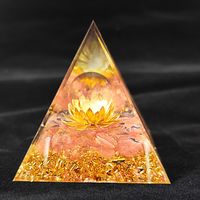 New  Pyramid Crystal Gravel Pyramid Epoxy Resin Home Desktop Handmade Ornaments sku image 28