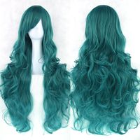 Fashion Cosplay Solid Color Long Curly Wig main image 3