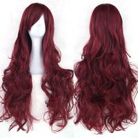 Fashion Cosplay Solid Color Long Curly Wig main image 4