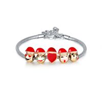 Fashion Emoji Face Alloy Beaded Women's Bracelets main image 1