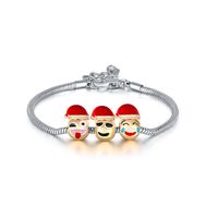 Fashion Emoji Face Alloy Beaded Women's Bracelets main image 3