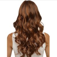 Women's Fashion Casual High Temperature Wire Centre Parting Long Curly Hair Wigs main image 5