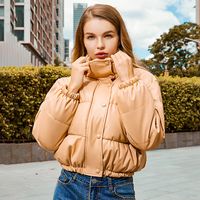 Women's Fashion Solid Color Zipper Coat Cotton Clothes main image 5