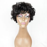 Women's Fashion Casual High Temperature Wire Bangs Short Curly Hair Wigs main image 4