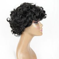 Women's Fashion Casual High Temperature Wire Bangs Short Curly Hair Wigs main image 2