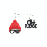 Cartoon Style Cartoon Character Arylic Hollow Out Women's Earrings 1 Pair sku image 2