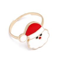 Cute Cartoon Alloy Enamel Unisex Open Ring sku image 7