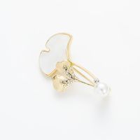 Elegant Blume Libelle Legierung Überzug Künstliche Perlen Zirkon Frau Broschen sku image 2