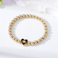 Fashion Heart Shape Alloy Beaded Women's Bracelets sku image 7